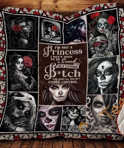 I’M Not A Princess I’M A Tattooed Girl Quilt Blanket Bedding Set