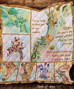 I’M So Lucky To Have You As My Mother Quilt Blanket Bedding Set