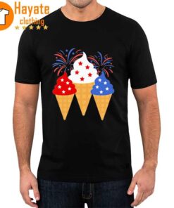 Ice Cream American Happy 4Th Of July Shirt