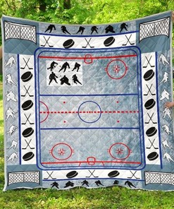 Ice Hockey Arena Perfect Gifts For Ice Hockey Lover Quilt Blanket Bedding Set