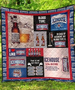 Icehouse Funny Gift For Beer Lover Quilt
