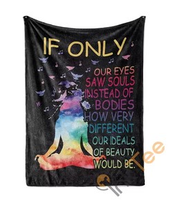 If Only Our Saw Souls Instead Of Bodies Yoga Sherpa Fleece Blanket Gifts for Family, for Couple