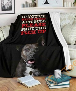 If You've Never Owned A Pit Sherpa Fleece Blanket Gifts for Family, for Couple