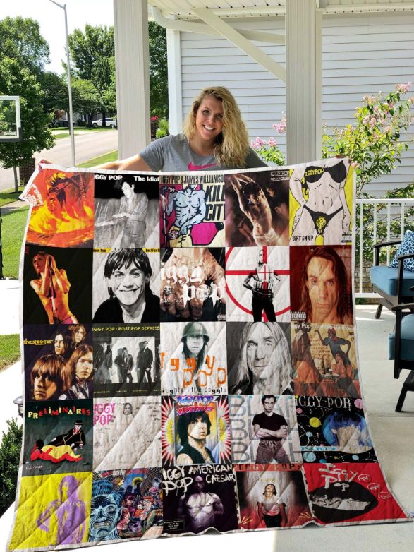 Iggy Pop Collected Quilt Blanket Bedding Set for Home Décor