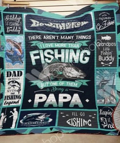 I'll Go Fishing Fishing Papa Perfect Gifts For Fishing Quilt Blanket Bedding Set