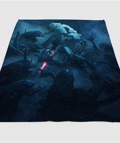 Illustration Star Wars Sherpa Fleece Blanket Gifts for Family, for Couple