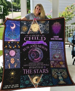 I'm A Child Of Sun And Moon My Race Is Of The Stars Quilt Blanket Bedding Set