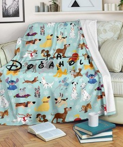 I'm A Dogaholic Disney Fleece Blanket Gift For Fan, Quilt Blanket Bedding Set Gift82