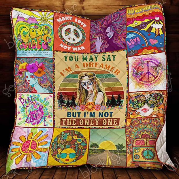 I'm Not The Only One Hippie Girl Quilt Blanket Bedding Set
