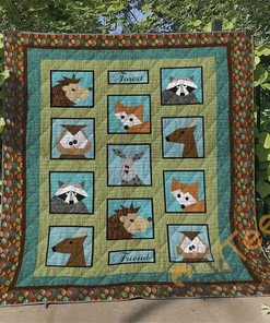 In Forest Quilt Blanket Bedding Set