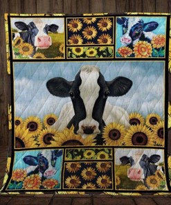 In The Town Cow Quilt Blanket Bedding Set for Home Décor