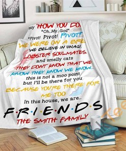 In This House Sherpa Fleece Blanket Gifts for Family, for Couple