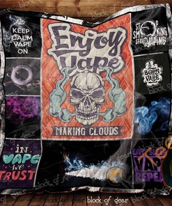 In Vape We Trust Quilt Blanket Bedding Set