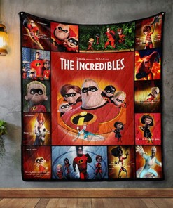 Incredibles Disney Collected Quilt Blanket Bedding Set