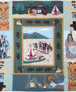Indian Dancers Quilt Blanket Bedding Set