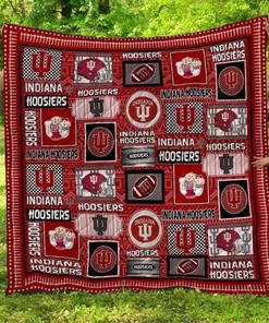 Indiana Hoosiers Fan Made Quilt Blanket Bedding Set