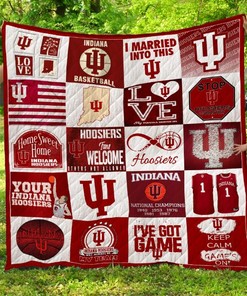 Indiana Hoosiers Quilt Blanket Bedding Set for Fans