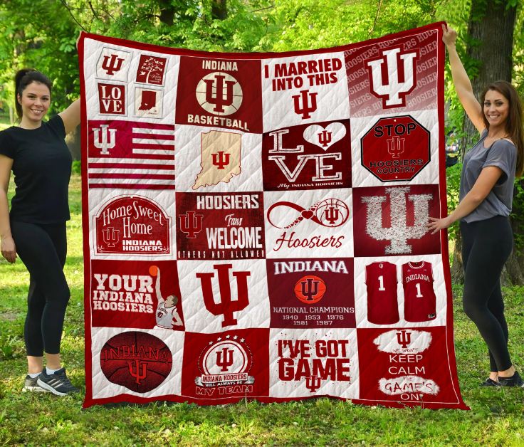 Indiana Hoosiers Quilt Blanket Bedding Set for Fans
