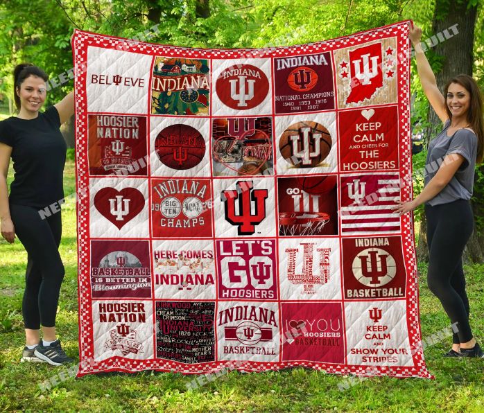 Indiana Hoosiers Quilt Blanket Bedding Set for Home Décor