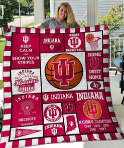 Indiana Hoosiers Quilt Blanket Bedding Set for NCAA Fans