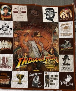 Indiana Jones Crack The Whip Collection Quilt Blanket Bedding Set