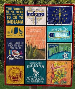 Indiana Quilt Blanket Bedding Set With Pillowcase Option