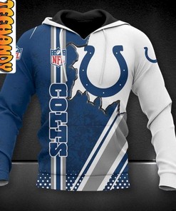 Indianapolis Colts 3D Football NFL Hoodie