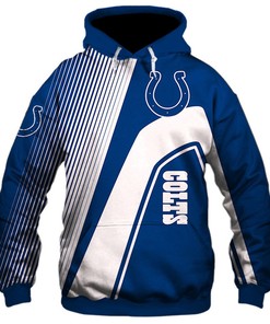 Indianapolis Colts 3D Zip Hoodie Zip Hoodie Pullover Nfl