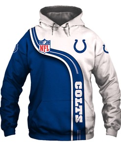 Indianapolis Colts Hoodie 3D Cute Zip Hoodie Pullover Gift for Fans
