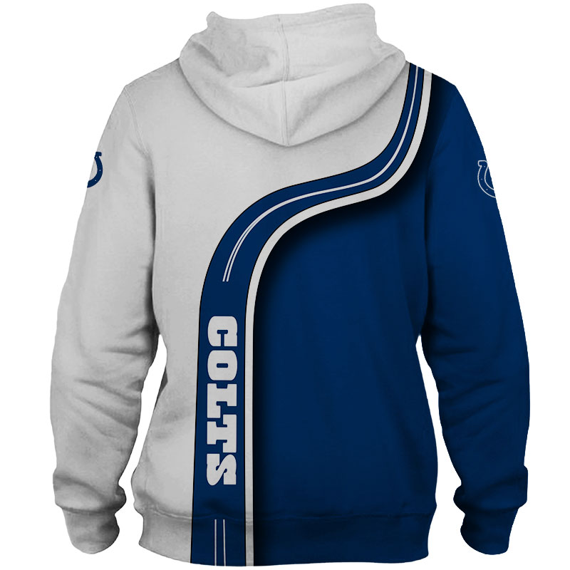 Indianapolis Colts Hoodie 3D Cute Zip Hoodie Pullover Gift for Fans - Image 3