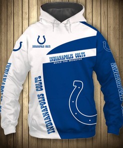 Indianapolis Colts Hoodie 3D Zip Hoodie Pullover Gift for Fans