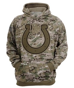 Indianapolis Colts Hoodie Army Graphic Zip Hoodie Pullover Gift for Fans