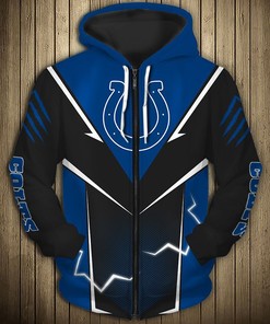 Indianapolis Colts Hoodie Lightning Graphic Gifts for Fans