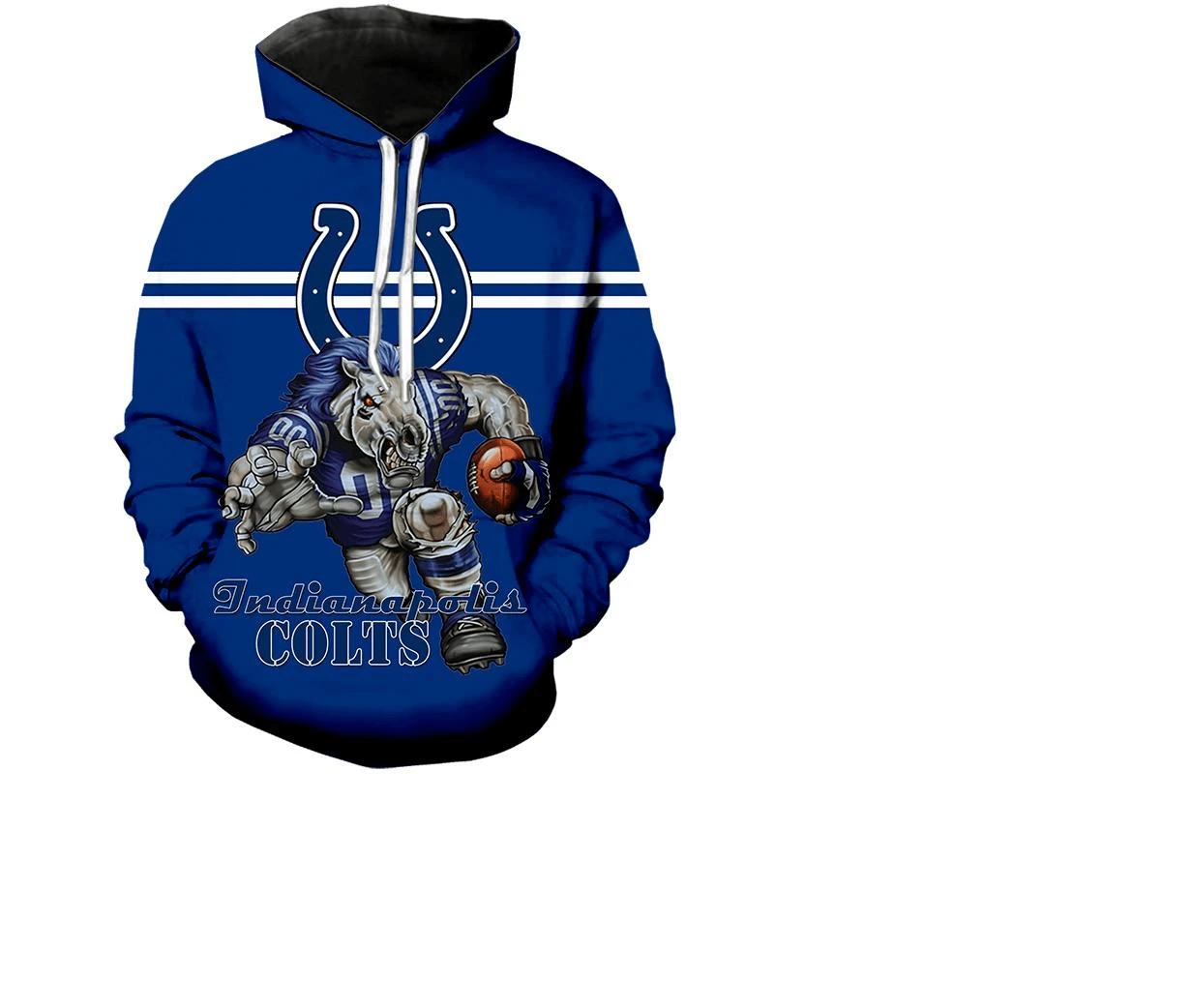 Indianapolis Colts Hoodie Ultra-Cool Design Zip Hoodie Pullover Nfl