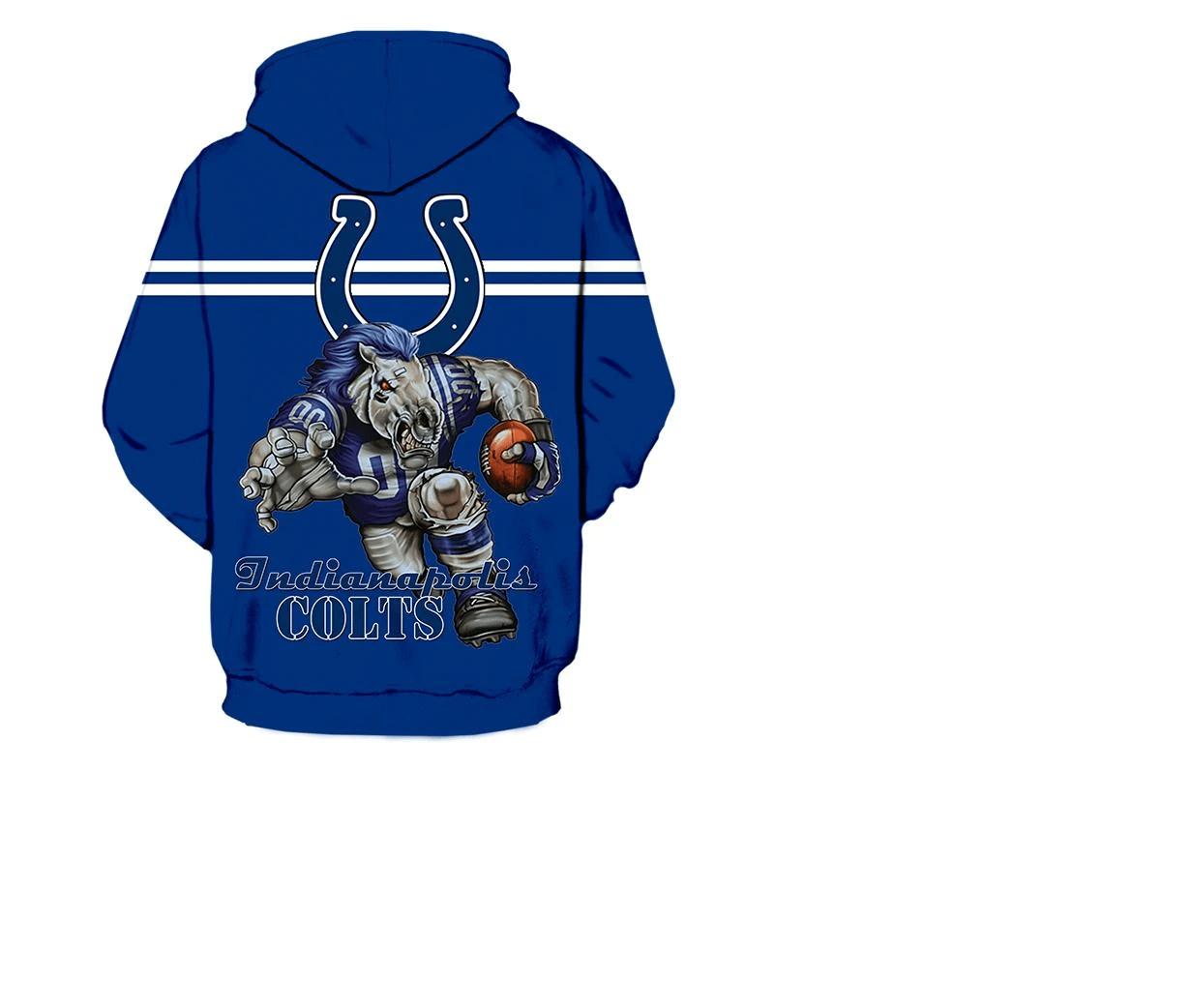 Indianapolis Colts Hoodie Ultra-Cool Design Zip Hoodie Pullover Nfl - Image 2