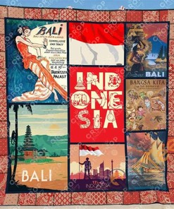 Indonesia Quilt Blanket Bedding Set