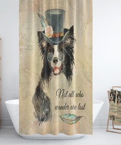 Industrial Steampunk Shower Curtain, Border Collie Bath Towels, Hand Towels