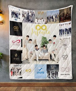 Infinite Kpop Album Covers Quilt Blanket Bedding Set
