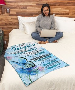 Inside This Blanket Butterfly Mom To Daughter Fleece Blanket Quilt Blanket For Daughter