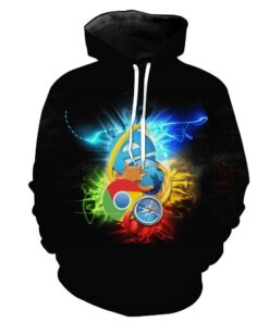 Internet Browsers Chrome Firefox Ie Hoodie 3D