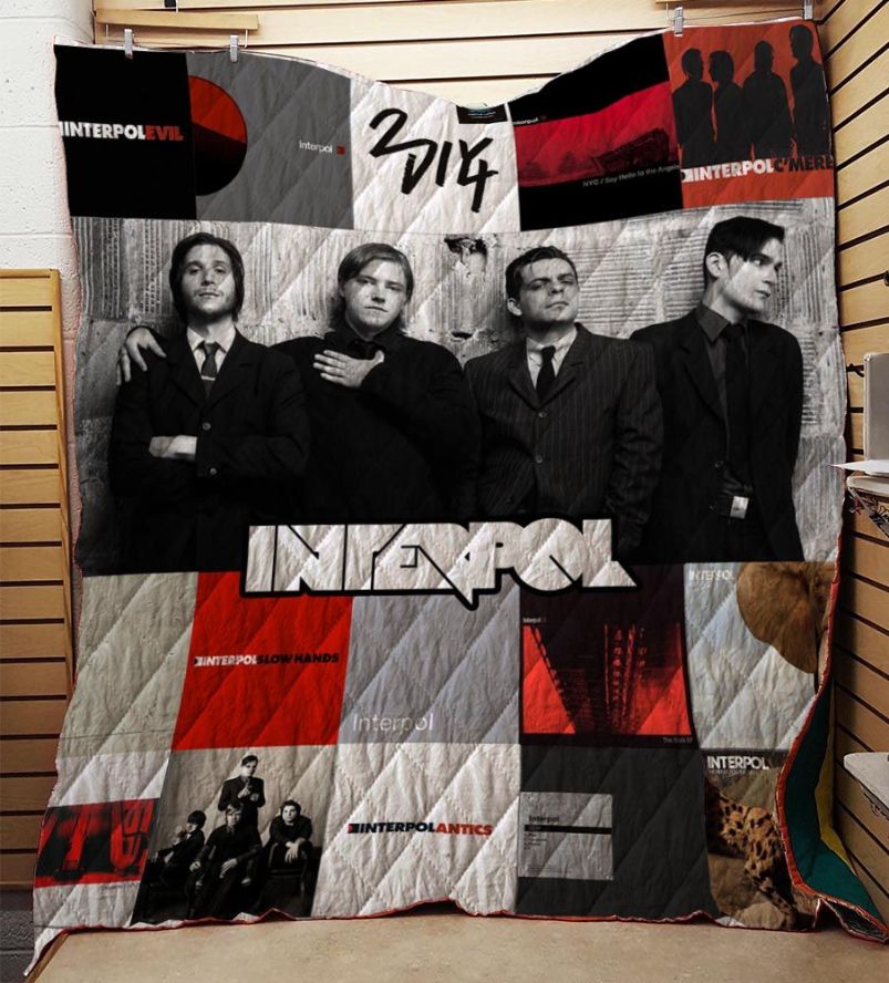 Interpol Albums Quilt Blanket Bedding Set for Home Décor
