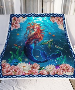 Into The Ocean Mermaid Quilt Blanket Bedding Set