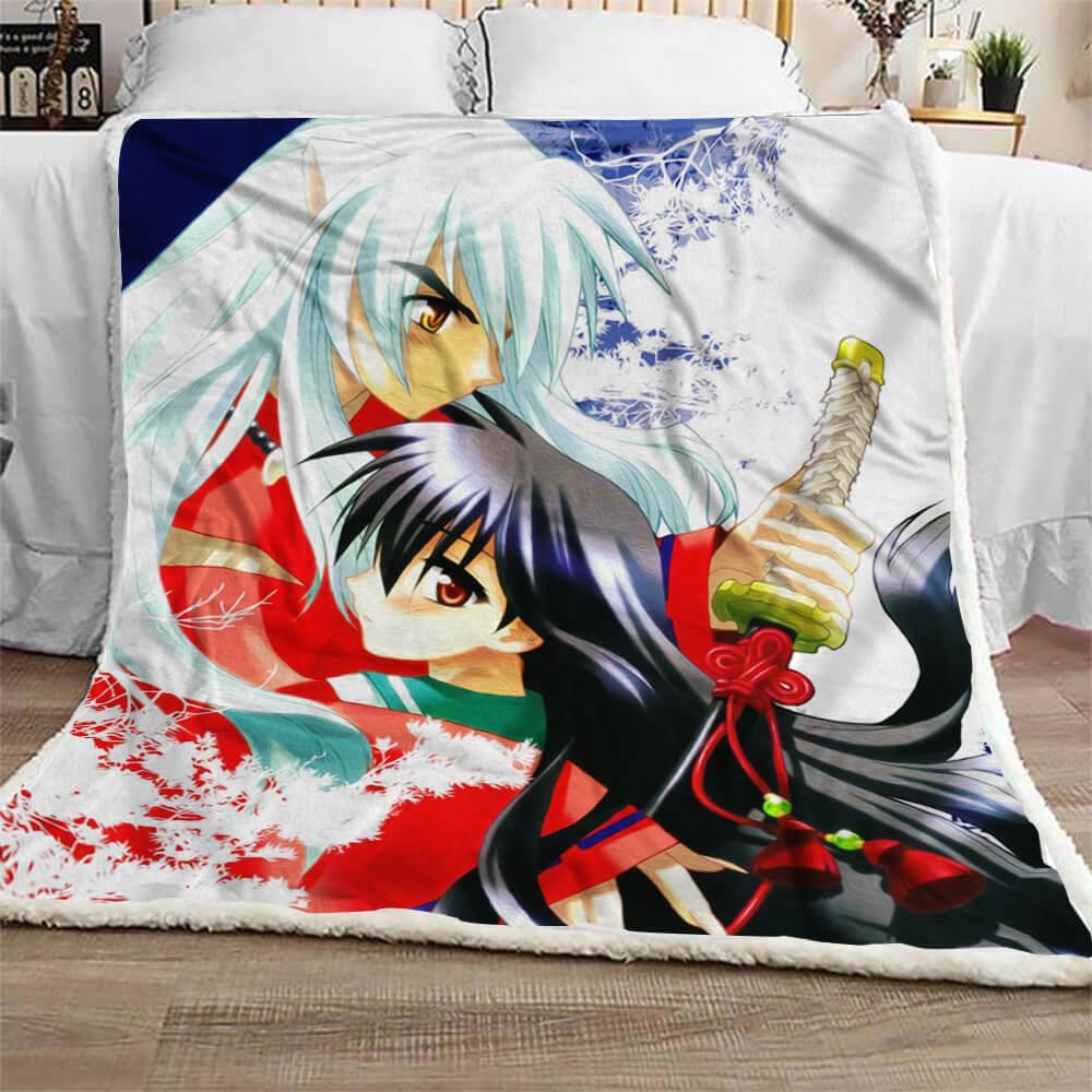 Inuyasha Quilt Blanket Bedding Set for Home Décor