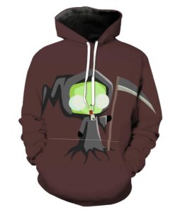 Invader Zim Grim Reaper Invader Zim Hoodie 3D
