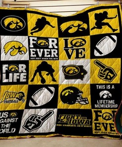 Iowa Hawkeyes Collected Ncaa Quilt Blanket Bedding Set