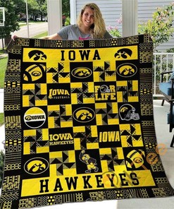 Iowa Hawkeyes Quilt Blanket Bedding Set