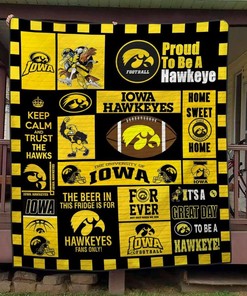 Iowa Hawkeyes Quilt Blanket Bedding Set Gifts for Fans