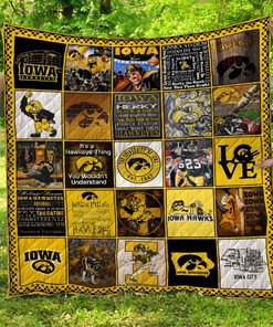 Iowa Hawkeyes Quilt Blanket Bedding Set for Home Décor