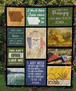 Iowa Quilt Blanket Bedding Set