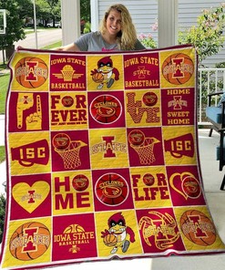 Iowa State Cyclones YR Ncaa Quilt Blanket Bedding Set